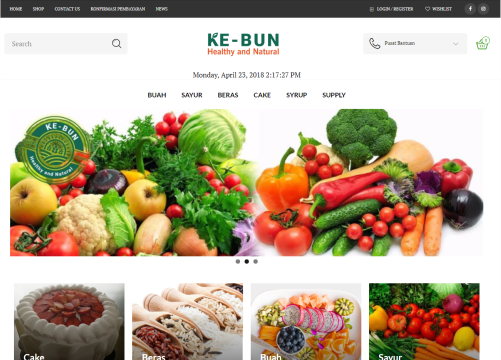 Screenshoot Website Ke-Bun