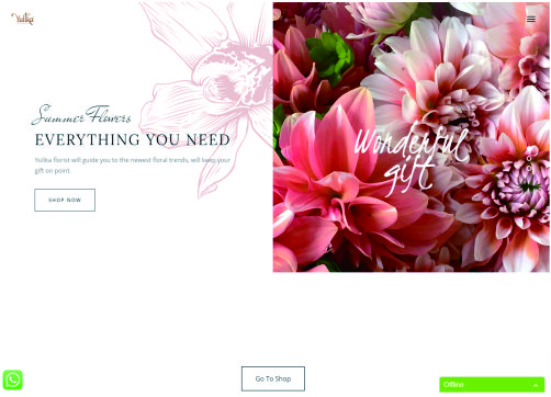 Screenshoot Website Yulika Florist