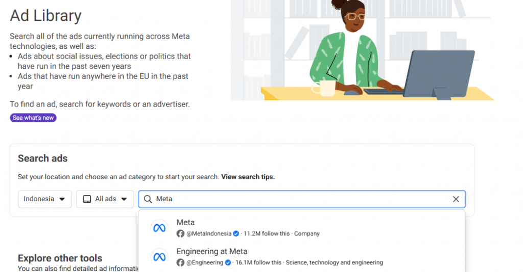 meta ad library