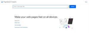 tampilan page speed insight