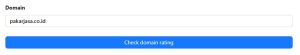 memasukkan domain pada seo ai