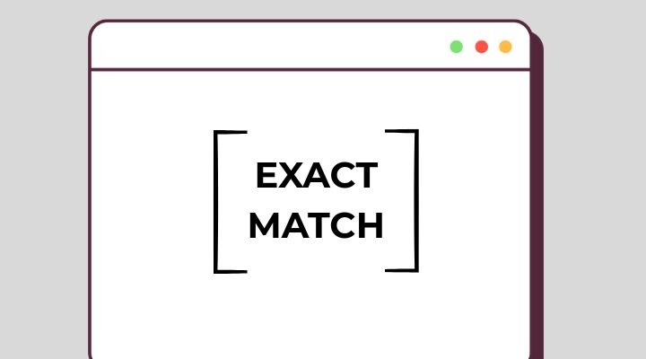 keyword dengan exact match