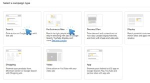memilih campaign type