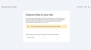 google search console disavow tool