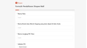 Syarat dan Cara Daftar Shopee Mall 1 formulir pendaftaran shopee mall
